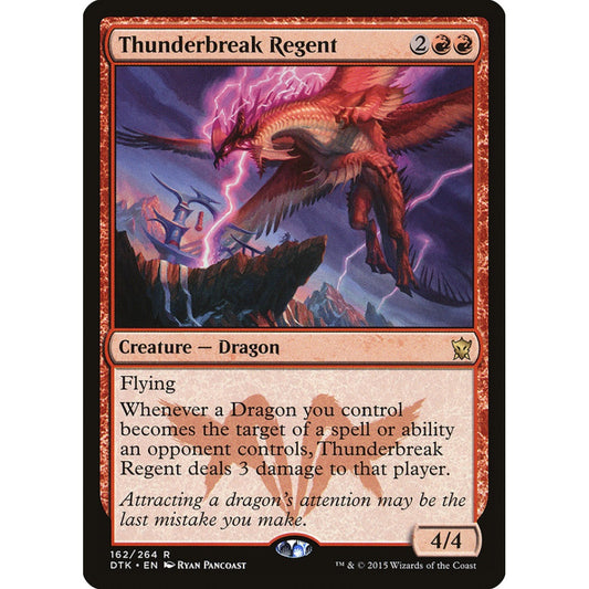 Thunderbreak Regent rare 162 Magic the Gathering Dragons of Tarkir