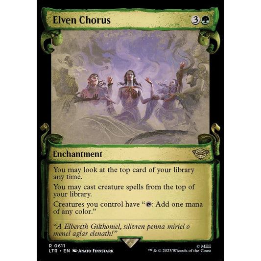 Elven Chorus, rare, 611, Magic the Gathering, The Lord of the Rings: Tales of Middle-earth