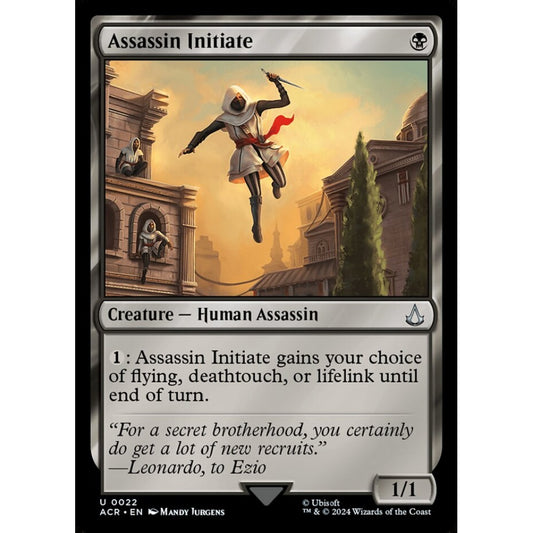 Assassin Initiate uncommon 22 Magic the Gathering Assassin's Creed
