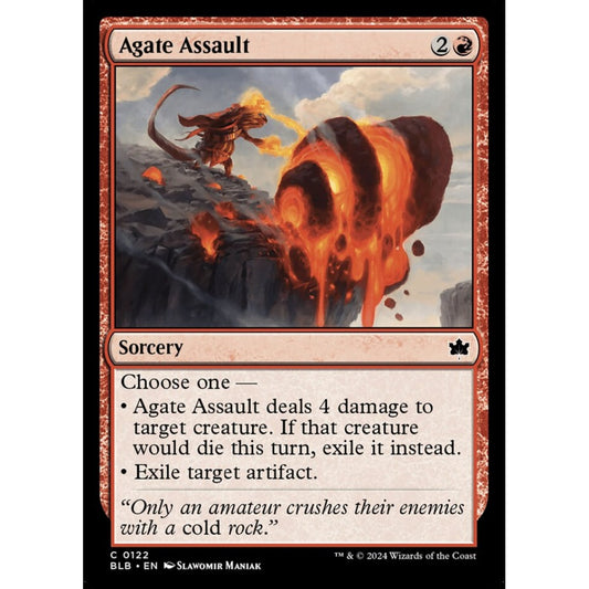 Agate Assault, 122, common, Magic: The Gathering, Bloomburrow