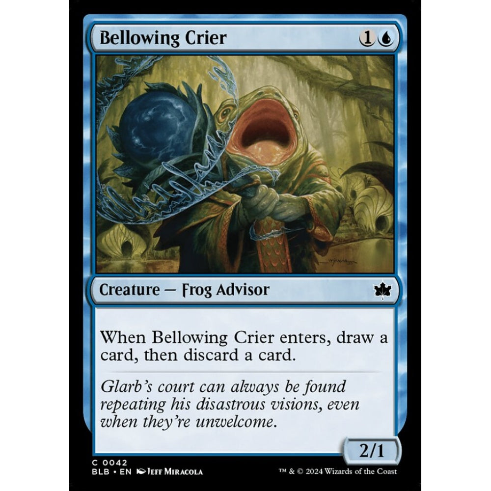 Bellowing Crier, 42, common, Magic: The Gathering, Bloomburrow