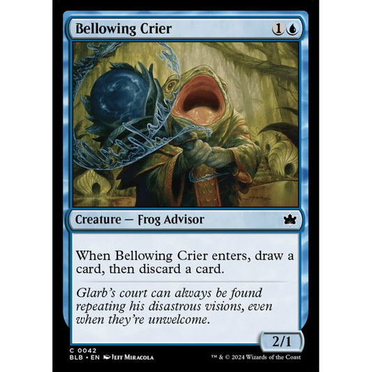 Bellowing Crier, 42, common, Magic: The Gathering, Bloomburrow