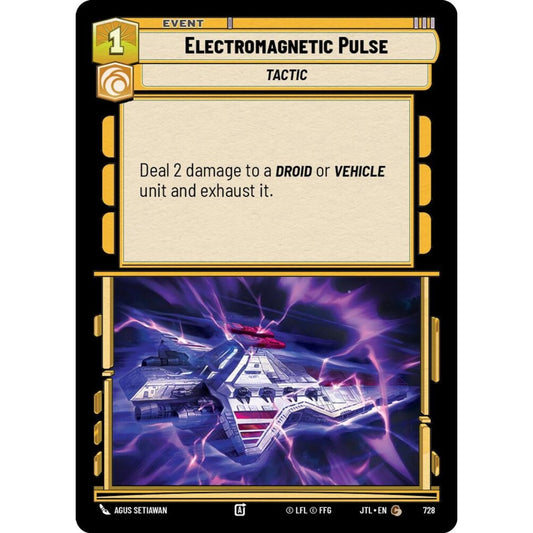 Electromagnetic Pulse, C, JTL 728) Foil, Star Wars Unlimited