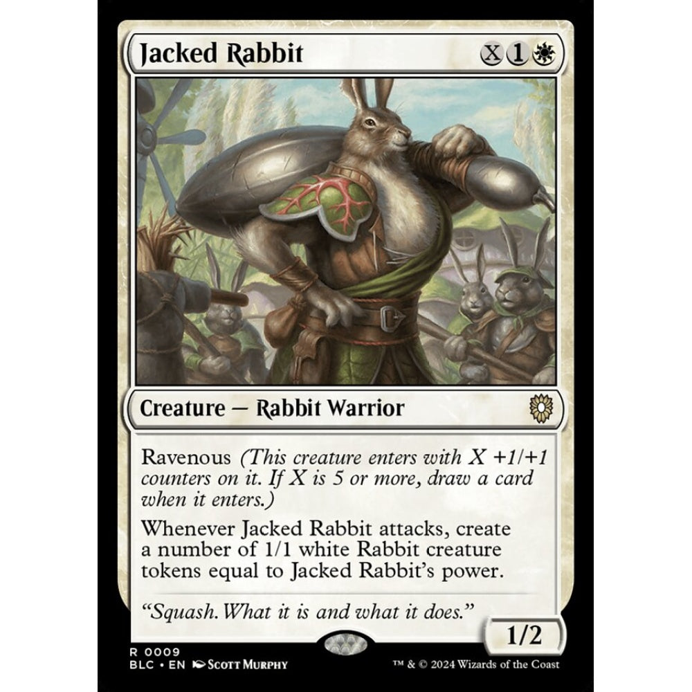 Jacked Rabbit, 9, rare, Magic: The Gathering, Bloomburrow
