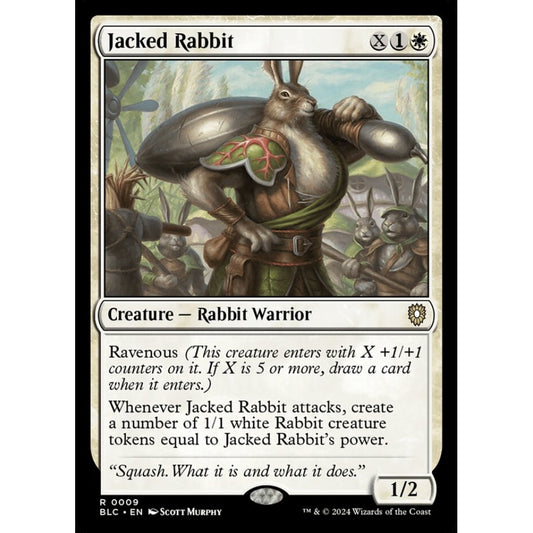 Jacked Rabbit, 9, rare, Magic: The Gathering, Bloomburrow