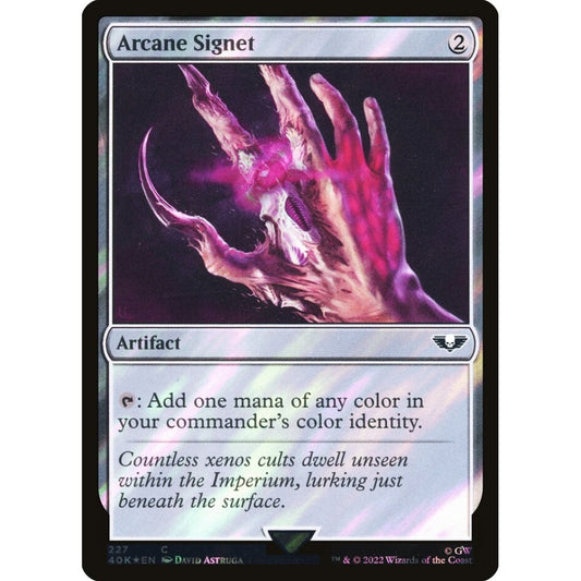 Arcane Signet common 227★ Magic the Gathering Warhammer 40,000 Commander