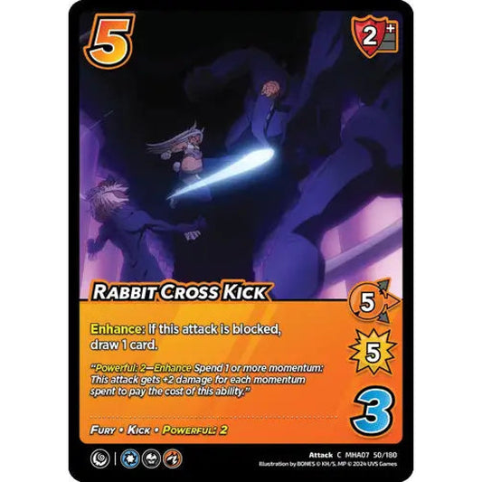 Rabbit Cross Kick, 50/180, C, UniVersus, MHA07 Girl Power