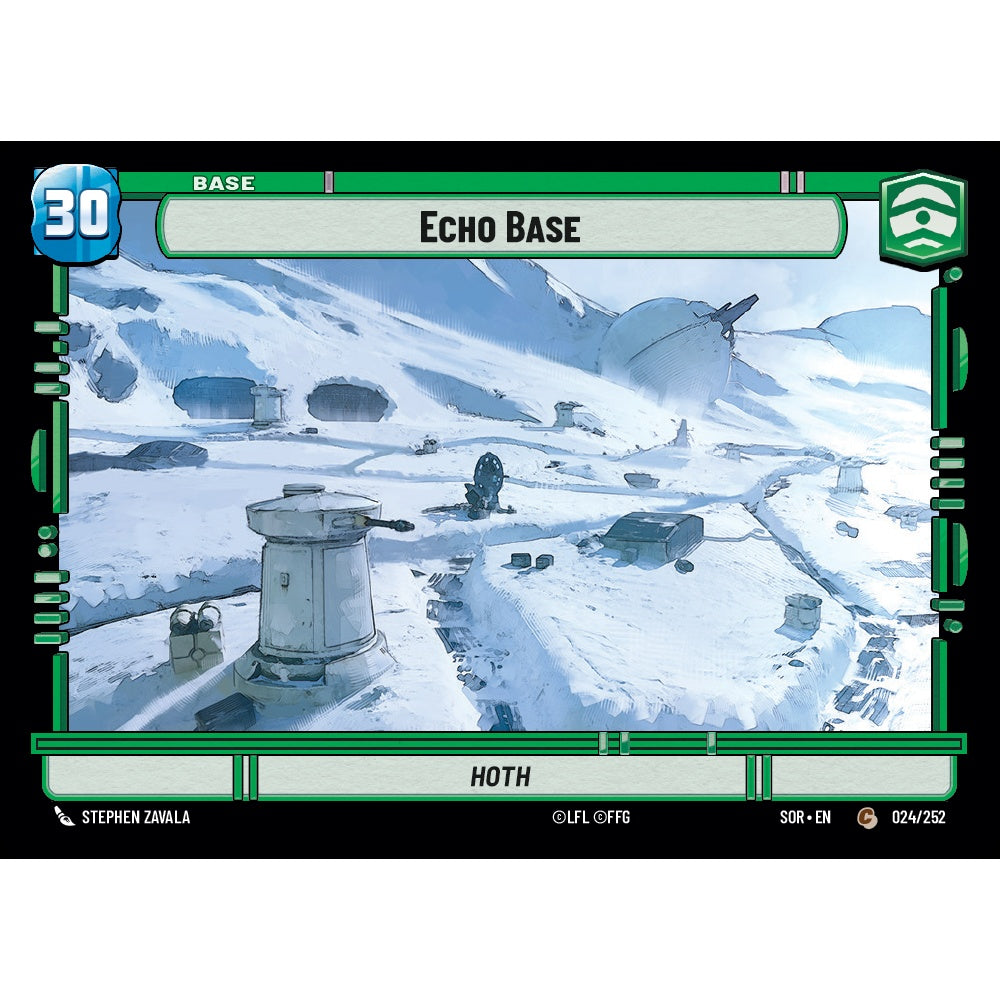Echo Base / Shield Token, 24, C, Star Wars Unlimited, Sparks Of Rebellion