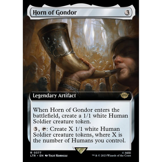 Horn of Gondor, rare, 377, Magic the Gathering, The Lord of the Rings: Tales of Middle-earth