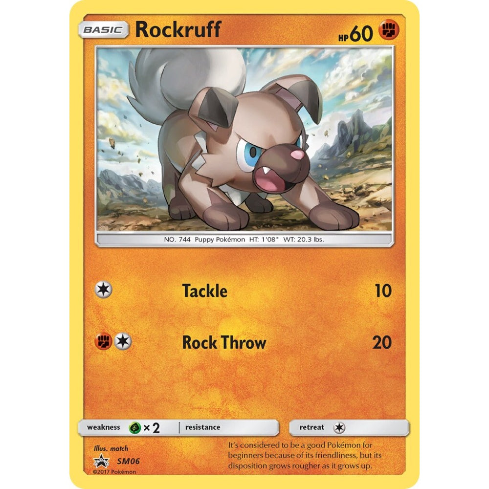 Rockruff Promo SM06 Pokemon Card Game Sun & Moon Promos