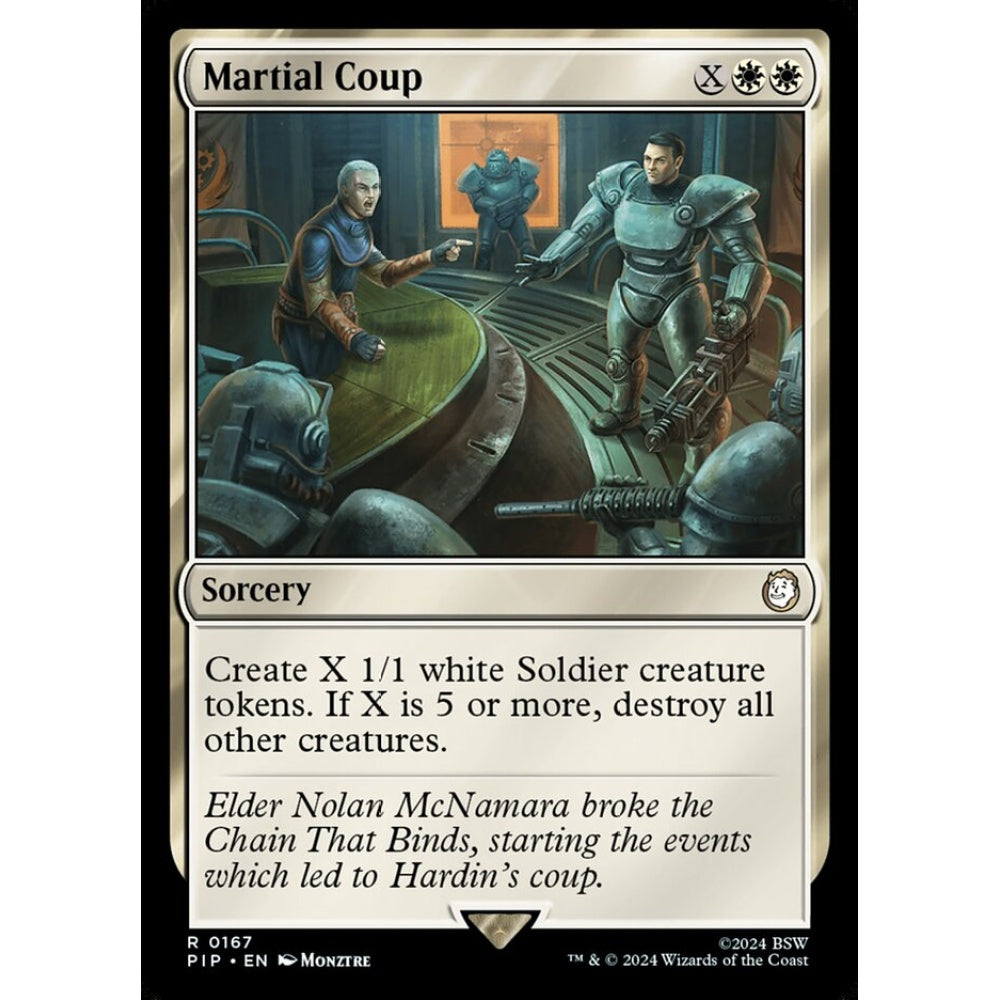 Martial Coup rare 167 Magic the Gathering Fallout