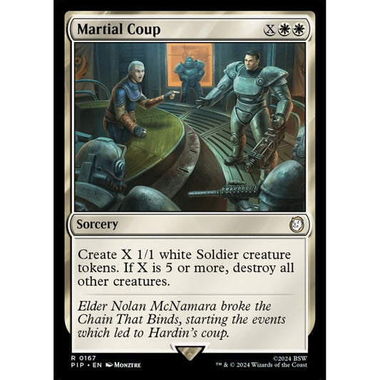 Martial Coup rare 167 Magic the Gathering Fallout