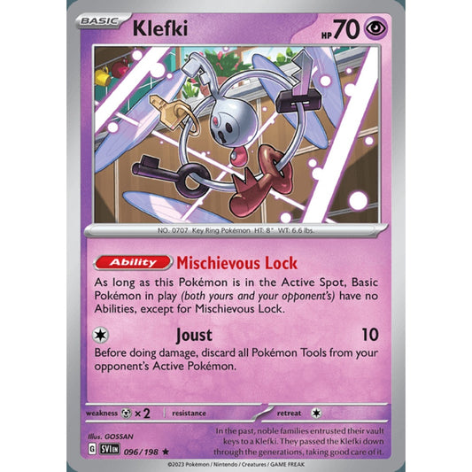 Klefki Rare 096/198 Pokemon Card Game Scarlet & Violet