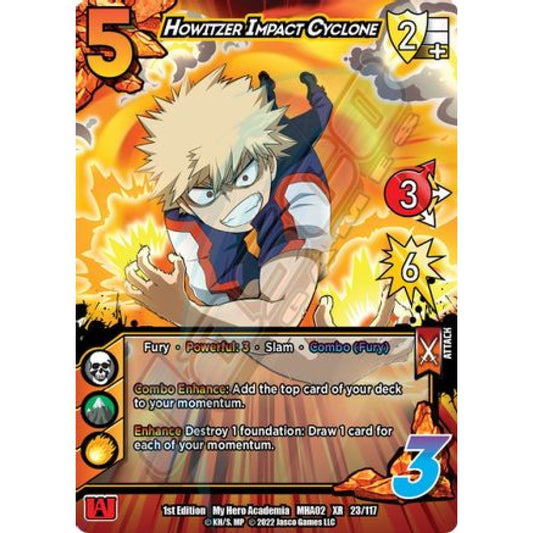Howitzer Impact Cyclone, 23/117, XR, UniVersus, MHA02 Crimson Rampage