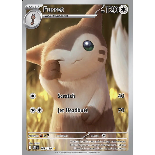 Furret Illustration Rare 168/159 Pokemon Card Game Journey Together