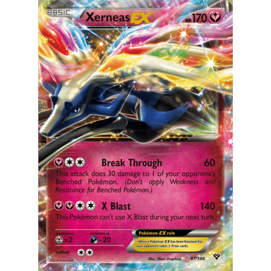Xerneas-EX Double Rare 97/146 Pokemon Card Game XY