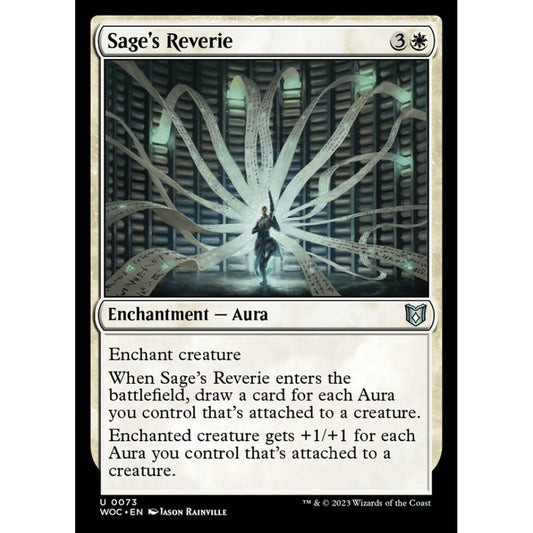 Sage's Reverie, uncommon, 73, Magic the Gathering, Wilds of Eldraine Commander