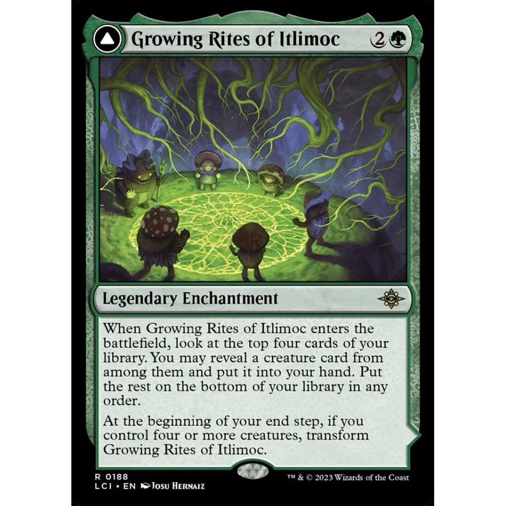 Growing Rites of Itlimoc // Itlimoc, Cradle of the Sun rare 188 Magic the Gathering The Lost Caverns of Ixalan