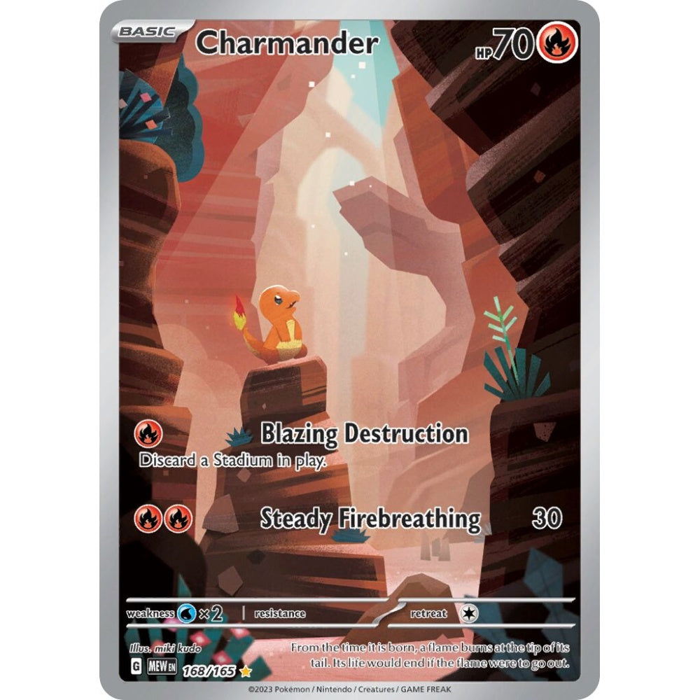 Charmander Illustration Rare 168/165 Pokemon Card Game Pokémon 151