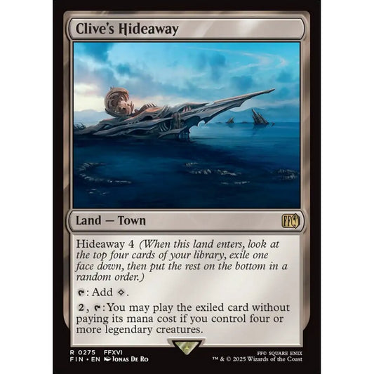 Clive's Hideaway rare 275 Magic the Gathering Final Fantasy