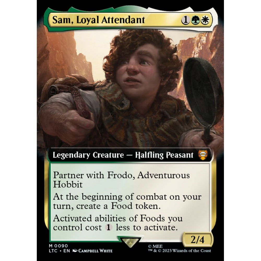Sam, Loyal Attendant, mythic, 90, Magic the Gathering, Tales of Middle-earth Commander