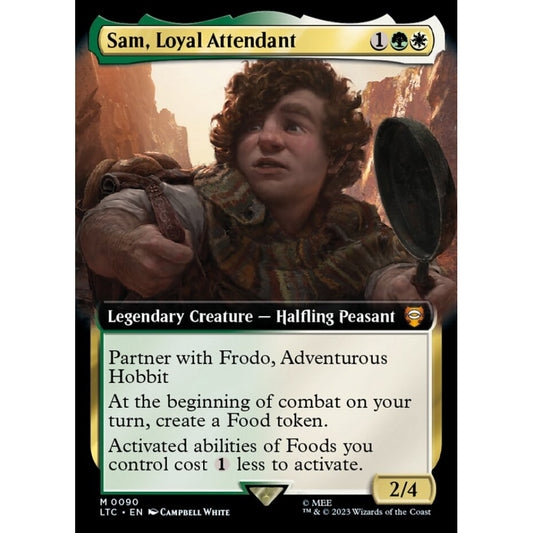 Sam, Loyal Attendant, mythic, 90, Magic the Gathering, Tales of Middle-earth Commander