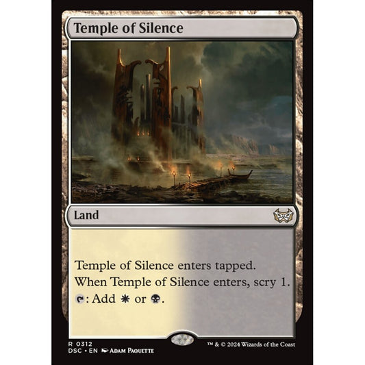 Temple of Silence, 312, rare, Magic: The Gathering, Duskmourn: House of Horror