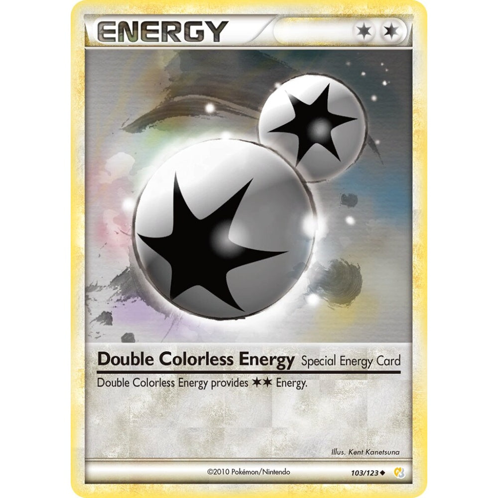 Double Colorless Energy Uncommon 103/123 Pokemon Card Game HeartGold & SoulSilver