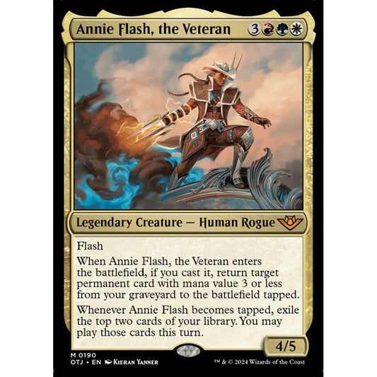 Annie Flash, the Veteran, 190, mythic, Magic: The Gathering, Outlaws of Thunder Junction