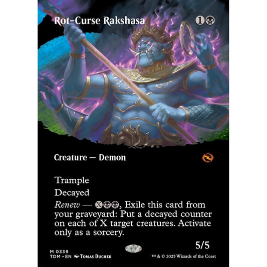 Rot-Curse Rakshasa mythic 339 Magic the Gathering Tarkir: Dragonstorm