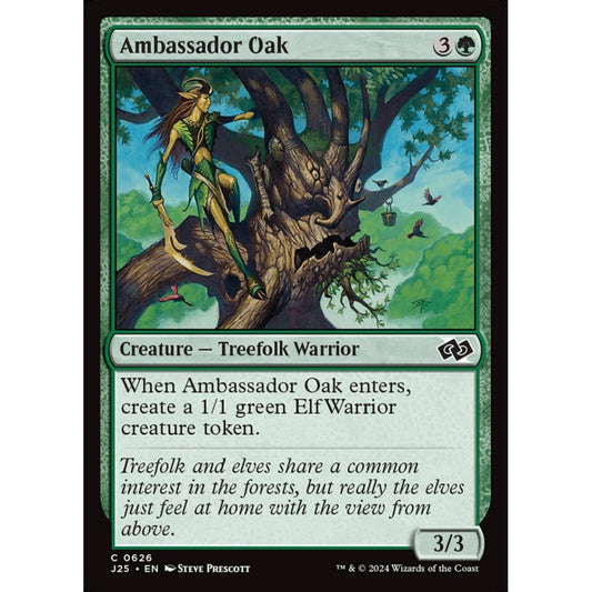Ambassador Oak, 626, common, Magic: The Gathering, Foundations Jumpstart