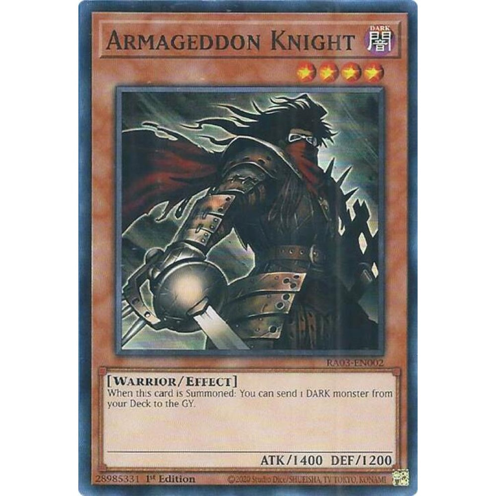 Armageddon Knight RA03-EN002 Super Yu-Gi-Oh Quarter Century Bonanza