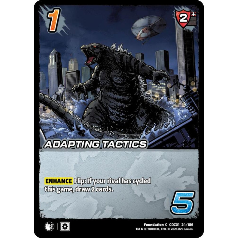 Adapting Tactics GDZ01 24/186 GDZ01 Universus Godzilla: Reign of Kaiju Foundation C