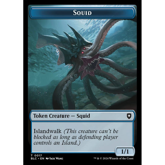 Squid, 17, common, Magic: The Gathering, Bloomburrow