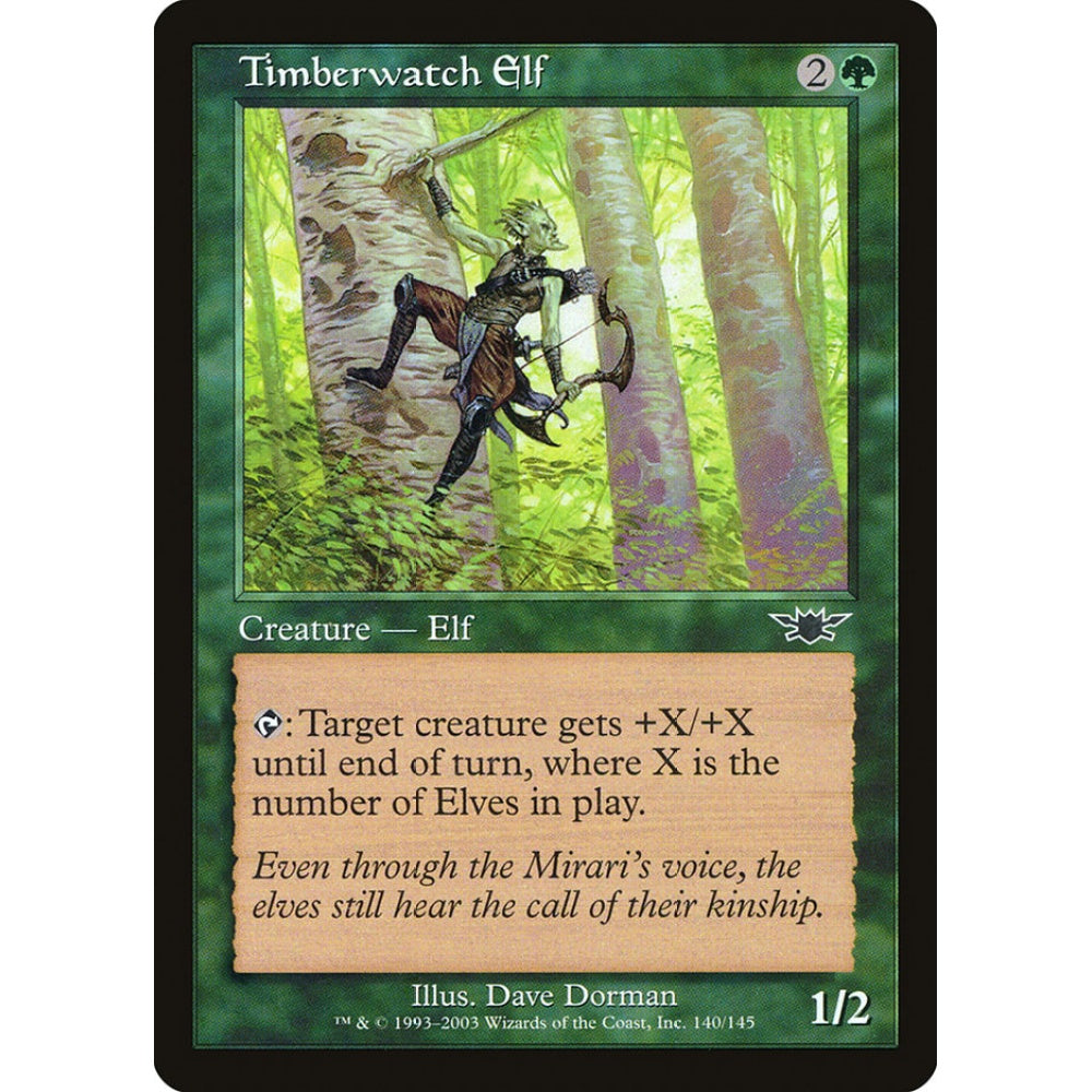 Timberwatch Elf common 140 Magic the Gathering Legions