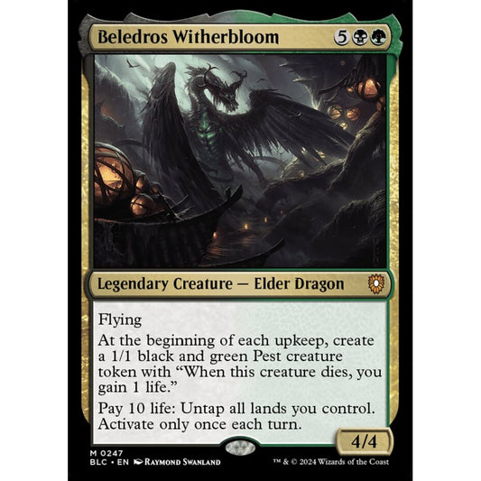 Beledros Witherbloom, 247, mythic, Magic: The Gathering, Bloomburrow
