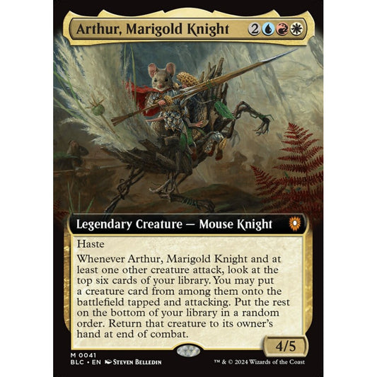 Arthur, Marigold Knight, 41, mythic, Magic: The Gathering, Bloomburrow Commander