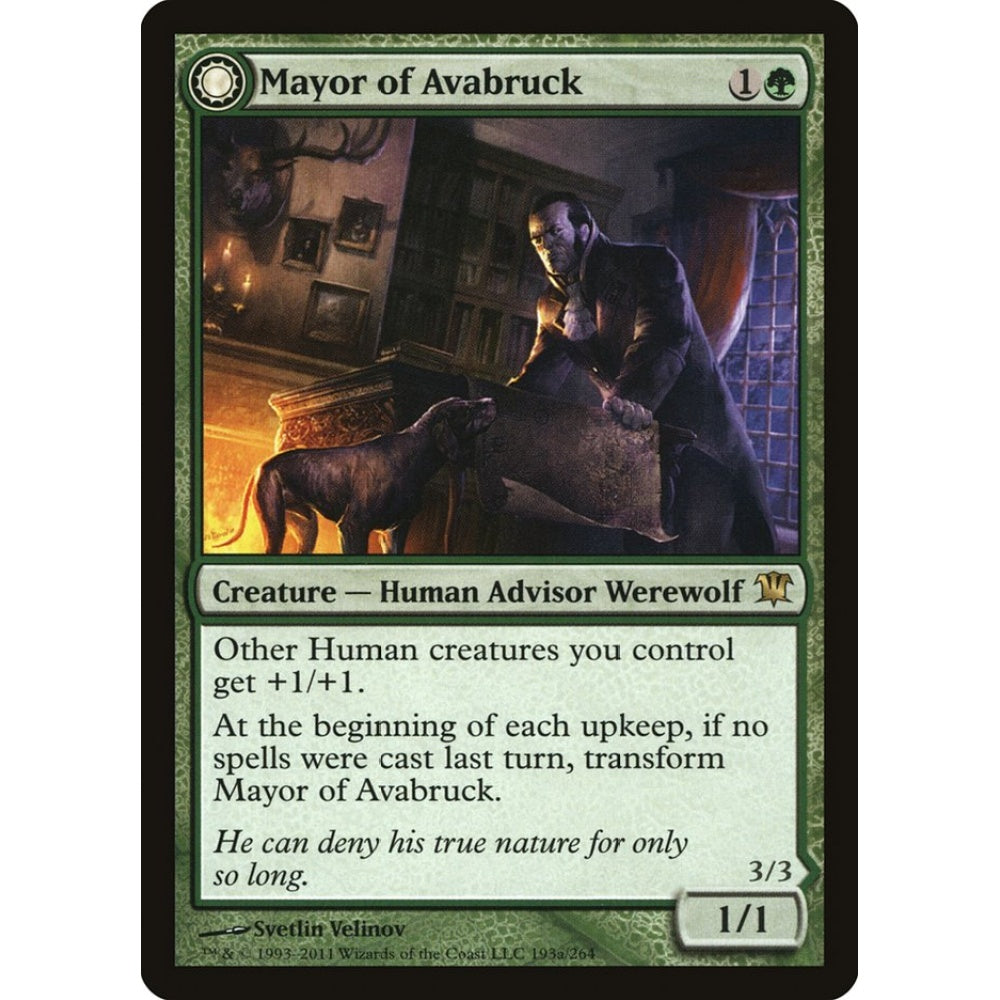 Mayor of Avabruck // Howlpack Alpha rare 193 Magic the Gathering Innistrad
