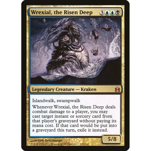 Wrexial, the Risen Deep mythic 239 Magic the Gathering Commander 2011