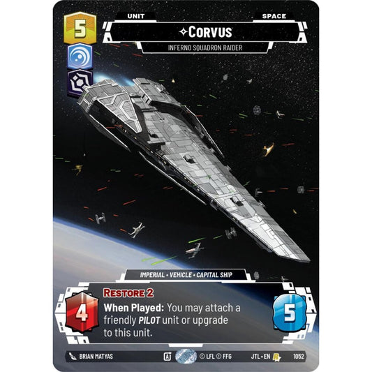 Corvus, R, JTL 1052) Prestige Foil, Star Wars Unlimited