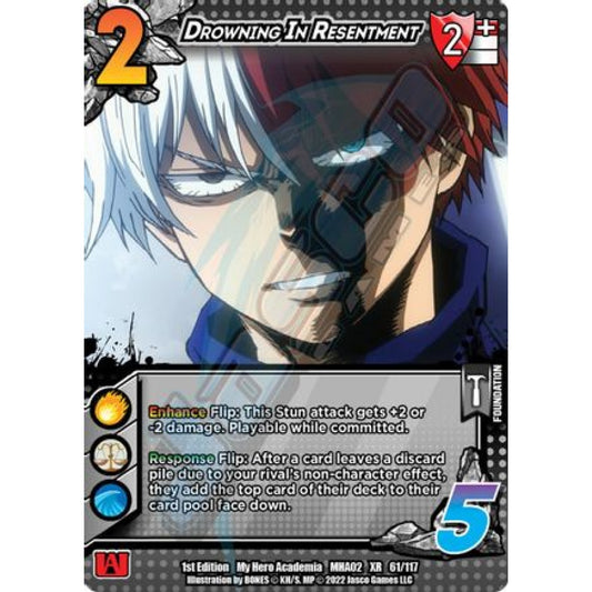 Drowning In Resentment, 61/117, XR, UniVersus, MHA02 Crimson Rampage