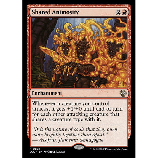 Shared Animosity, rare, 231, Magic the Gathering, The Lost Caverns of Ixalan Commander