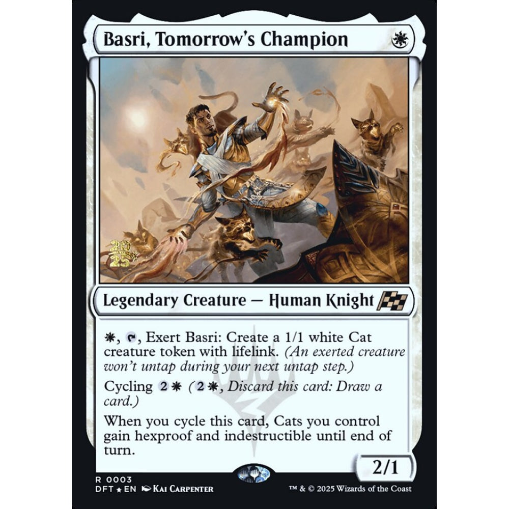 Basri, Tomorrow's Champion rare 3s Magic the Gathering Aetherdrift Promos