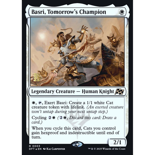 Basri, Tomorrow's Champion rare 3s Magic the Gathering Aetherdrift Promos