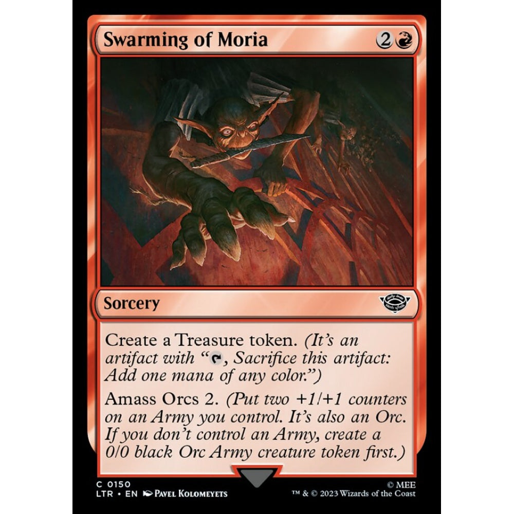 Swarming of Moria, common, 150, Magic the Gathering, The Lord of the Rings: Tales of Middle-earth
