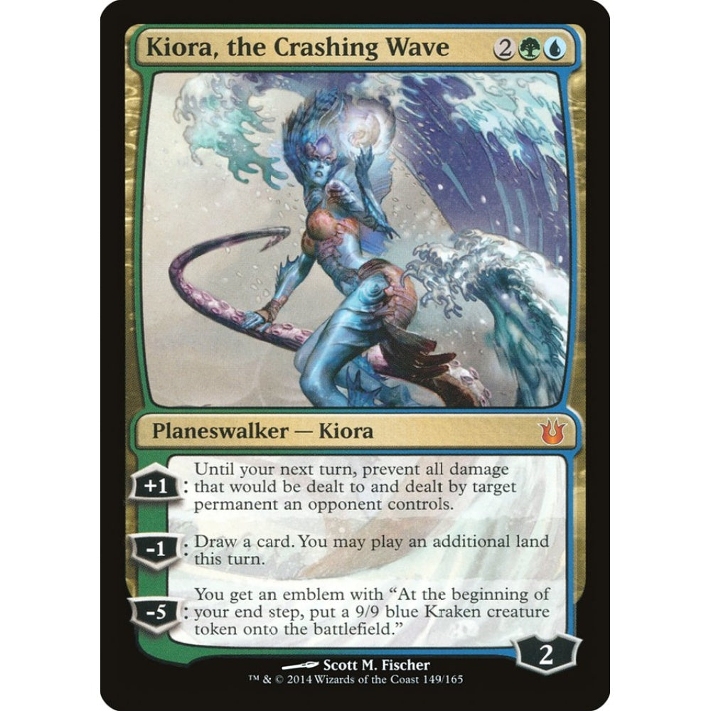 Kiora, the Crashing Wave mythic 149 Magic the Gathering Born of the Gods