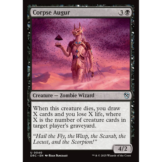Corpse Augur, 40, uncommon, Magic: The Gathering, Aetherdrift Commander
