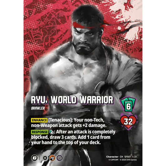 Ryu, World Warrior 1/21 SF601 Universus Street Fighter 6: Challanger Series Ryu&Luke Character CH
