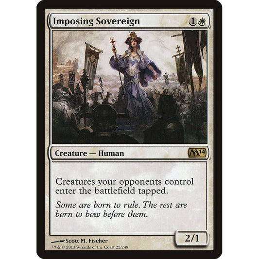 Imposing Sovereign rare 22 Magic the Gathering Magic 2014