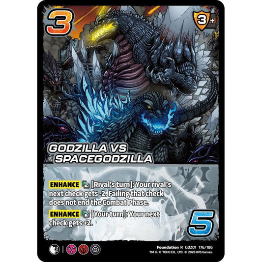 Godzilla vs SpaceGodzilla GDZ01 176/186 GDZ01 Universus Godzilla: Reign of Kaiju Foundation R